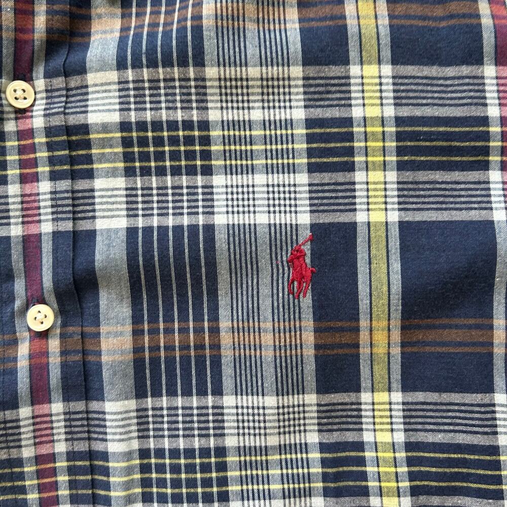 Polo Ralph Lauren men’s casual plaid short sleeve button-down size XL - Picture 3 of 8